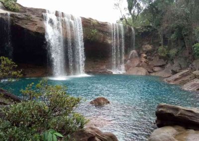 Refreshing waterfall in top spices producing country